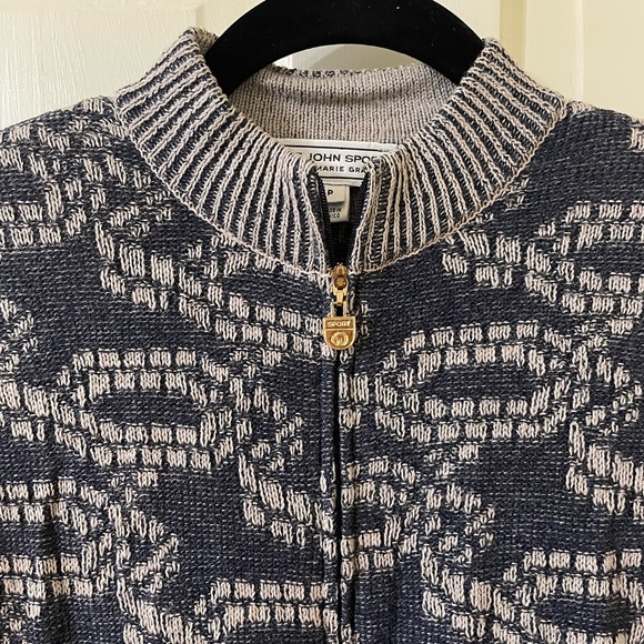 St. John Sport by Marie Gray Full Zip Sweater Size P 2 - Picture 3 of 7